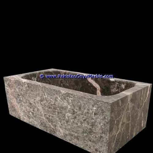 marble bathtub natural stone Jet Black , Black and gold Marble bathtubs-02