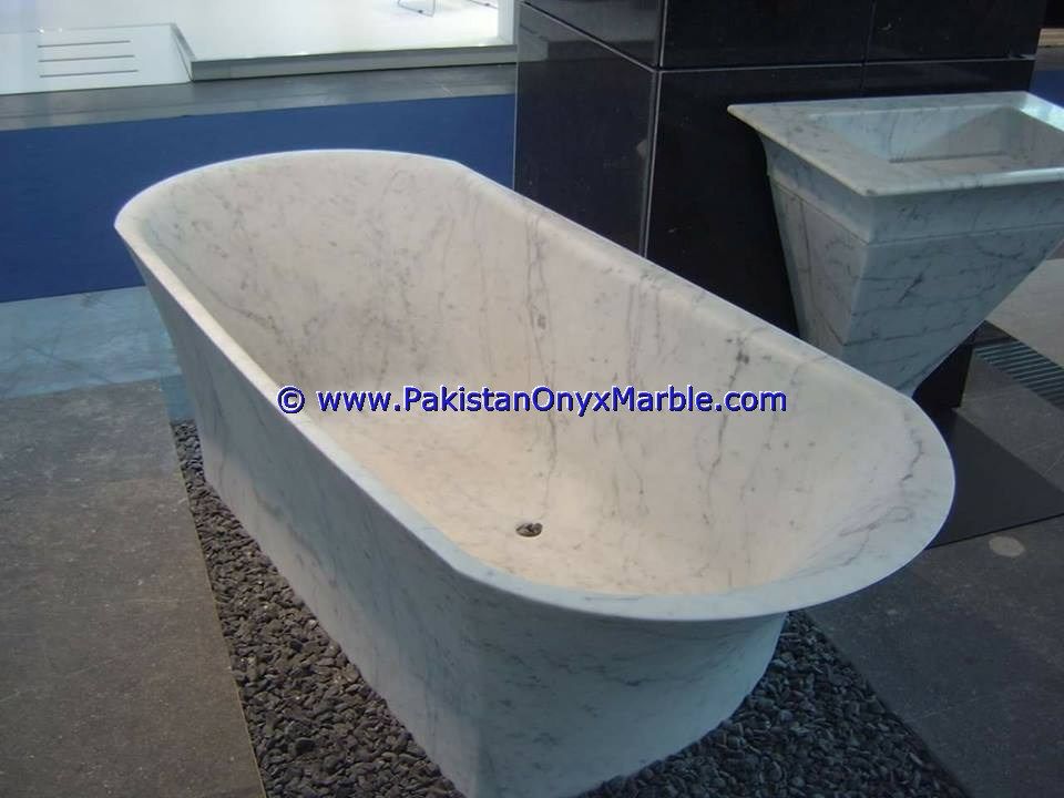 marble bathtub natural stone Ziarat White Carrara White Marble bathtubs-01