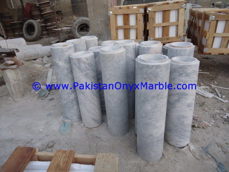 Marble columns pillars hollow Ziarat white Carrara White marble-03