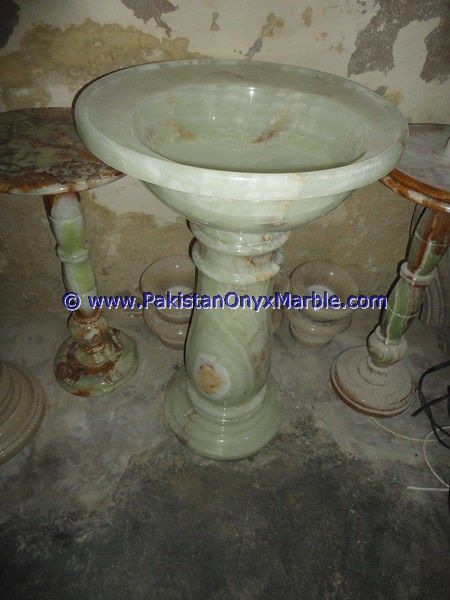 Green Onyx Pedestals FreeStand Sinks-09