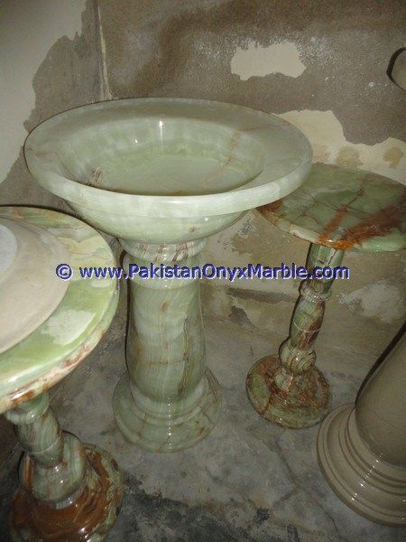 Green Onyx Pedestals FreeStand Sinks-10