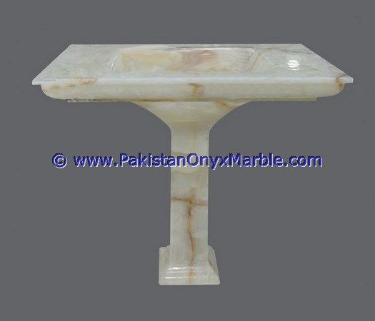 white Onyx Pedestals FreeStand Sinks-23