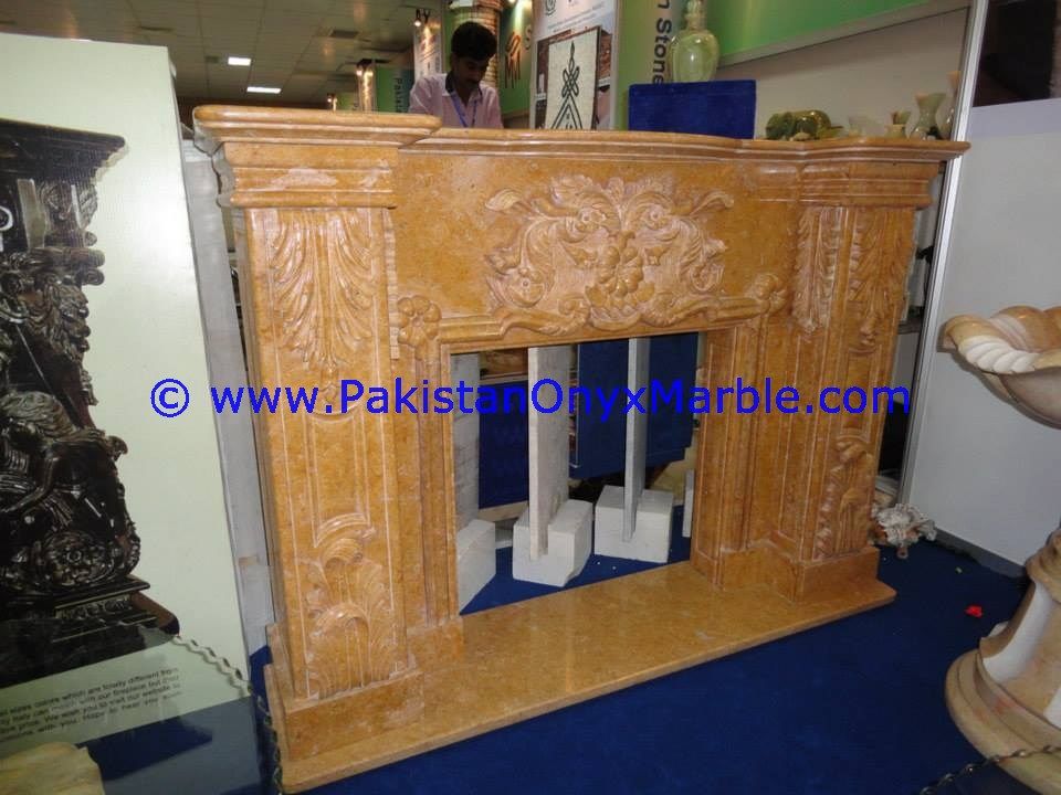 marble fireplaces Indus Gold marble-01