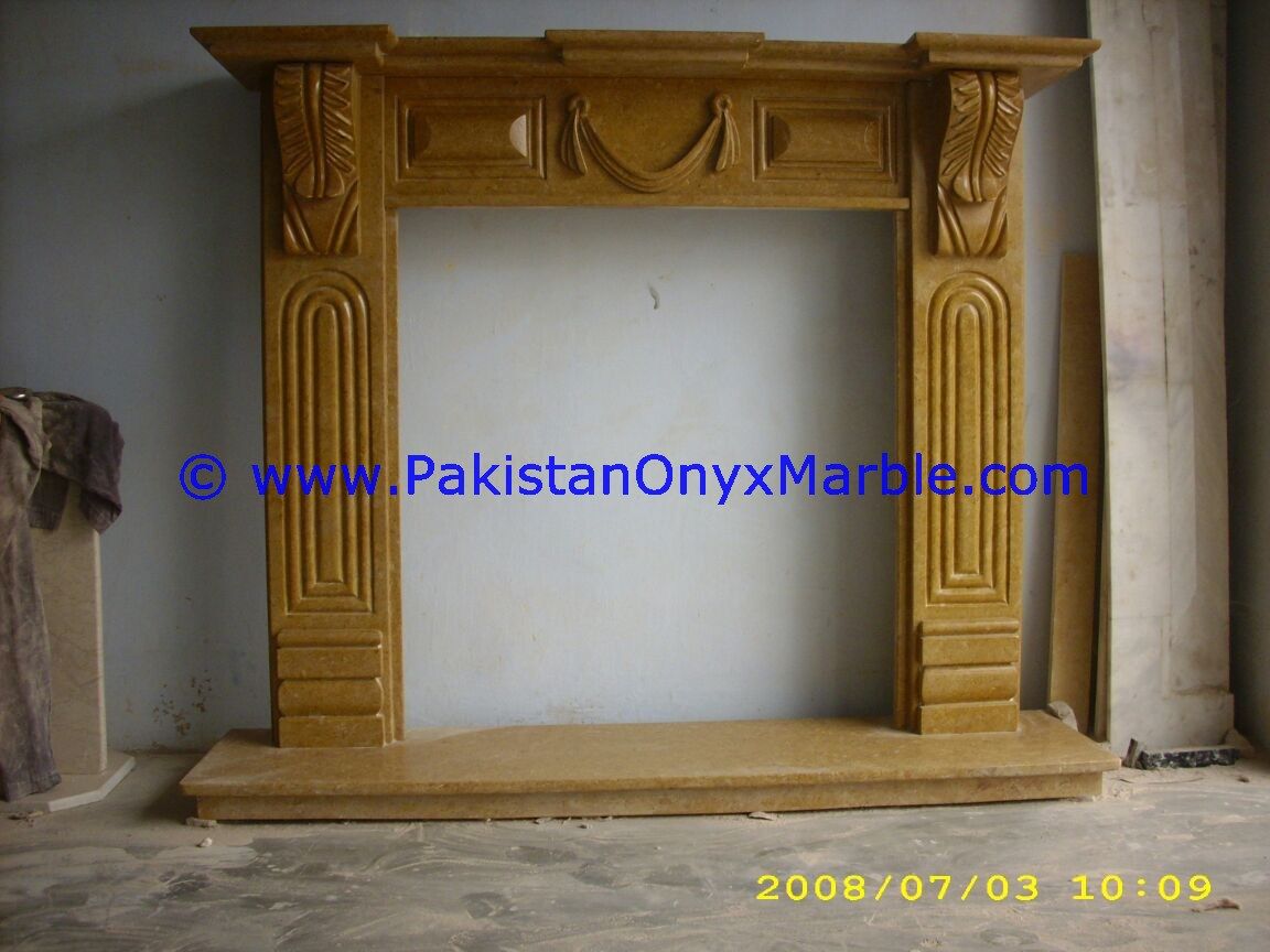 marble fireplaces Indus Gold marble-03