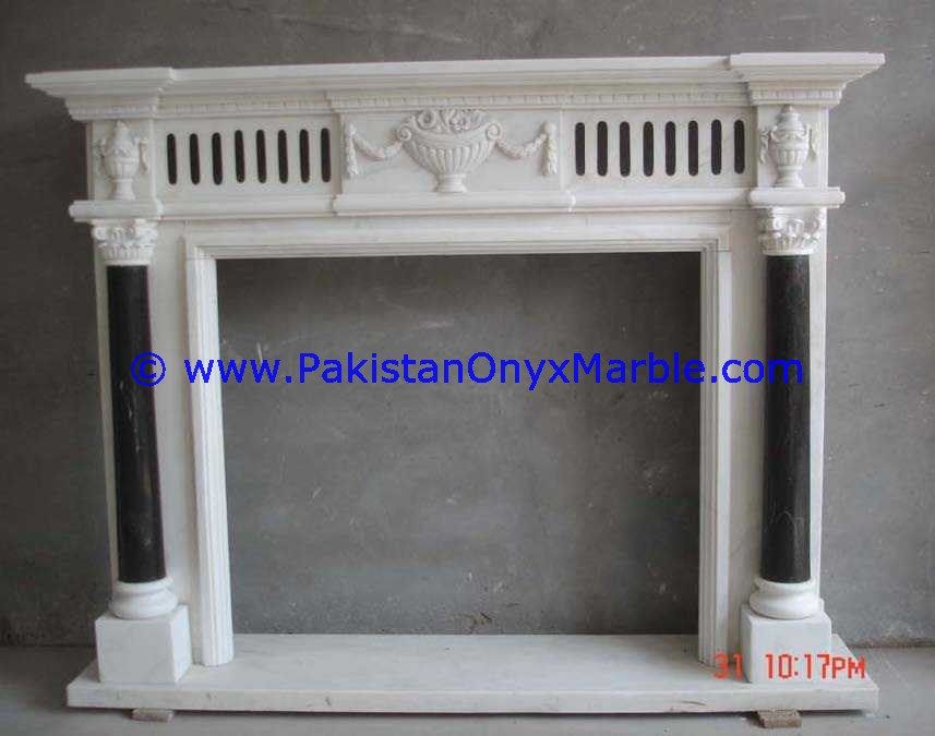 marble fireplaces Multi stone marble-04