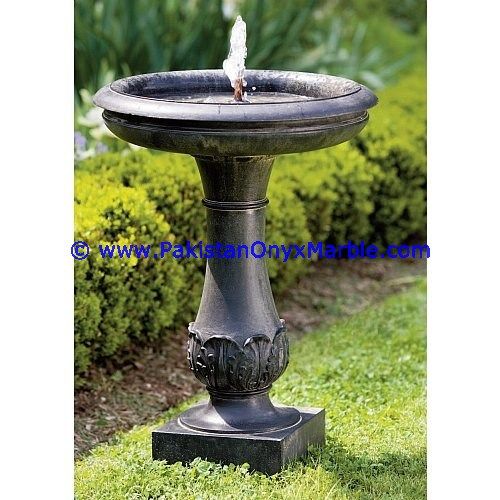 marble fountains handcarved Black and Gold marble-03