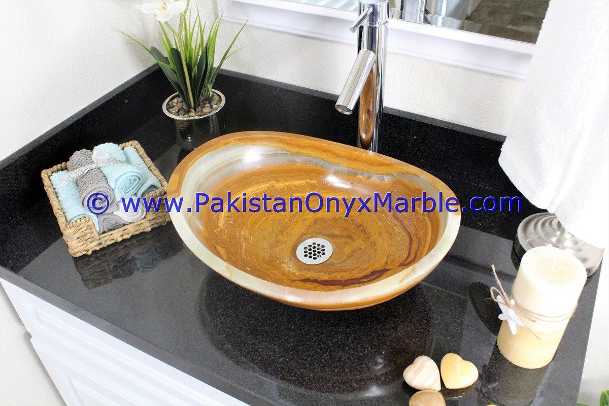 multi brown Onyx Oval Shaped Sinks Basins-01