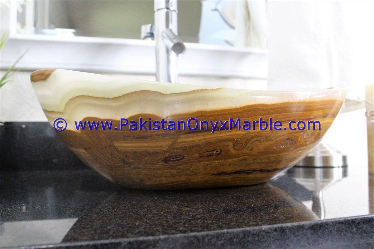 multi brown Onyx Oval Shaped Sinks Basins-06