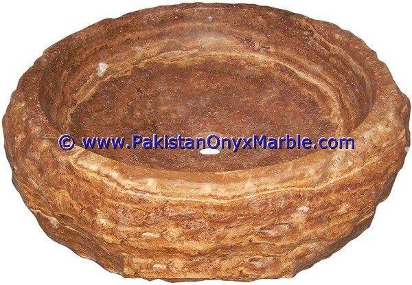 Brown Golden Onyx Rough Face Rectangle Shaped Sinks Basins-04