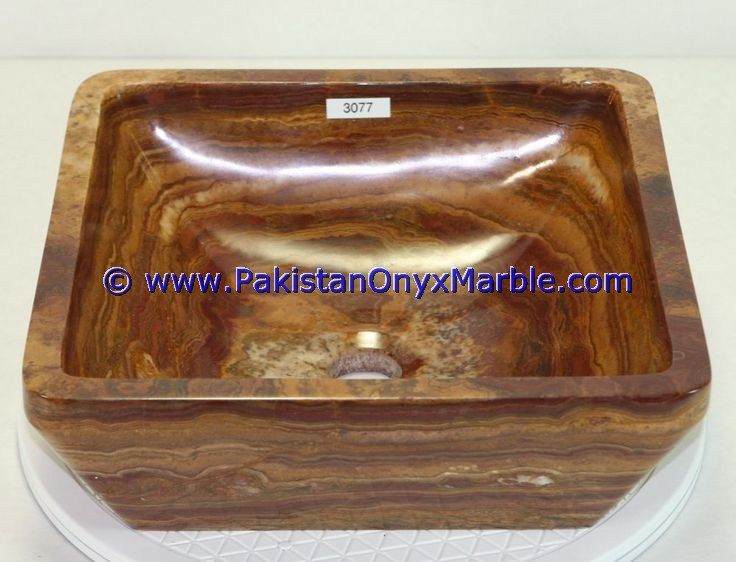 brown golden Onyx Square Sinks Basins-06