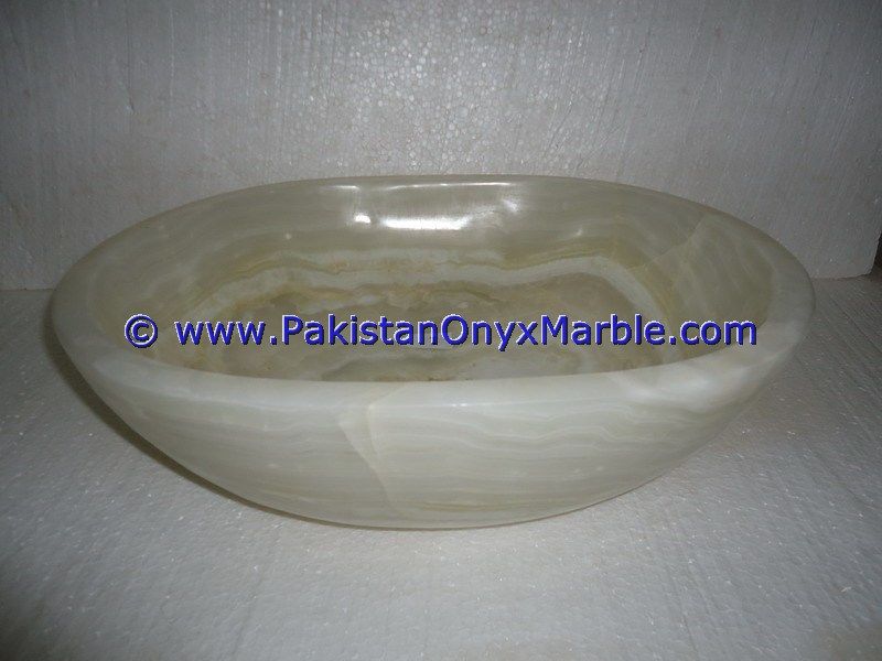 Pure White Onyx oval Shaped Sinks Basins-04