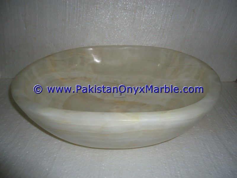 Pure White Onyx oval Shaped Sinks Basins-06