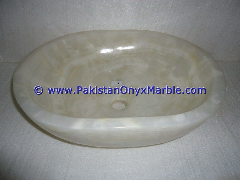 Pure White Onyx oval Shaped Sinks Basins-09