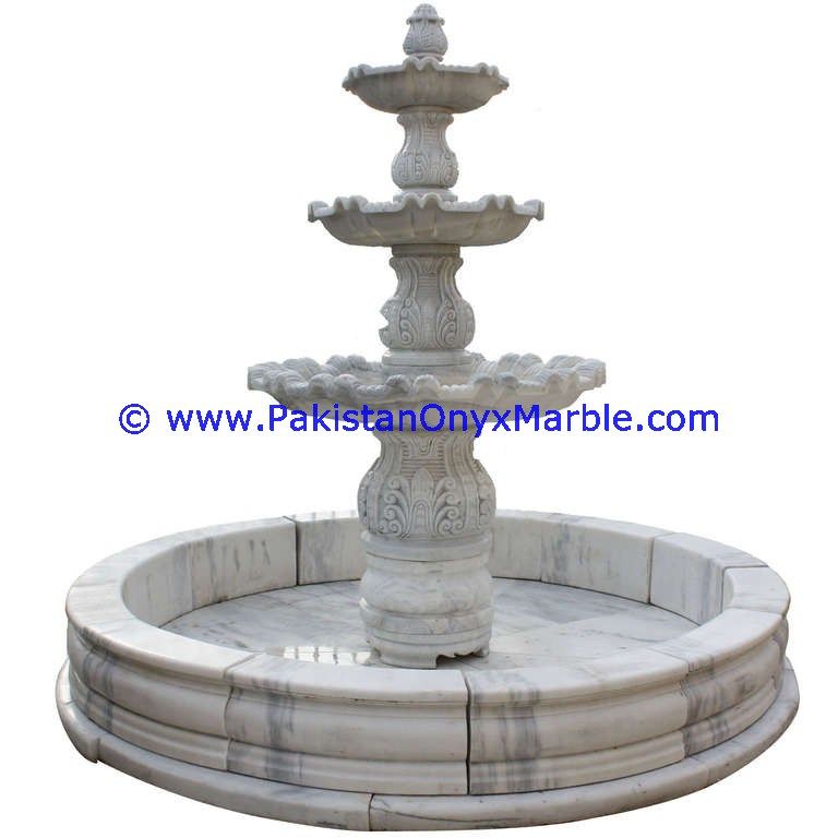marble fountains handcarved Ziarat White Carrara White marble-02