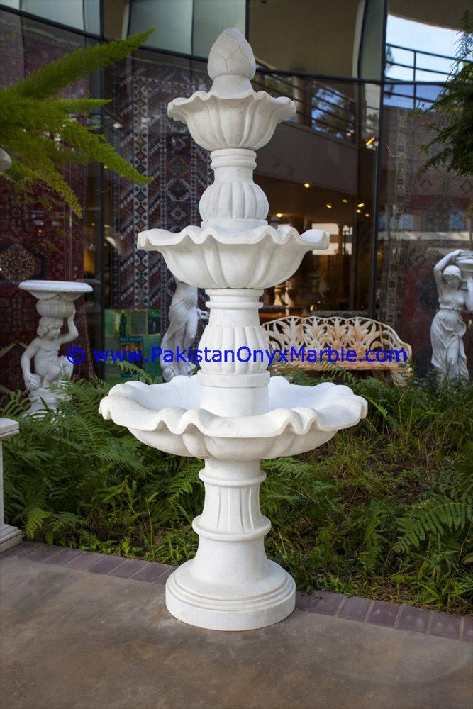 marble fountains handcarved Ziarat White Carrara White marble-03