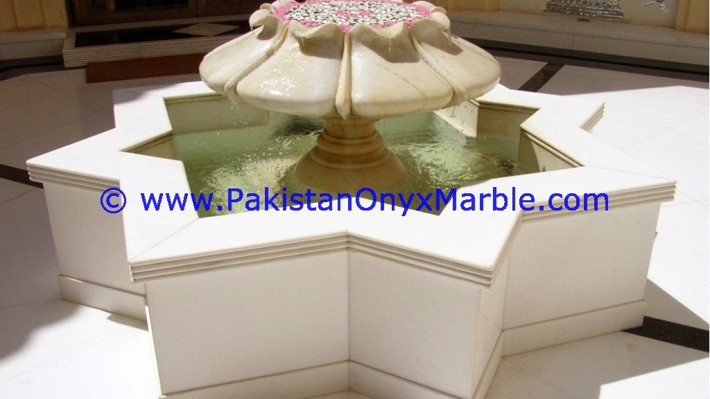 marble fountains handcarved Ziarat White Carrara White marble-04