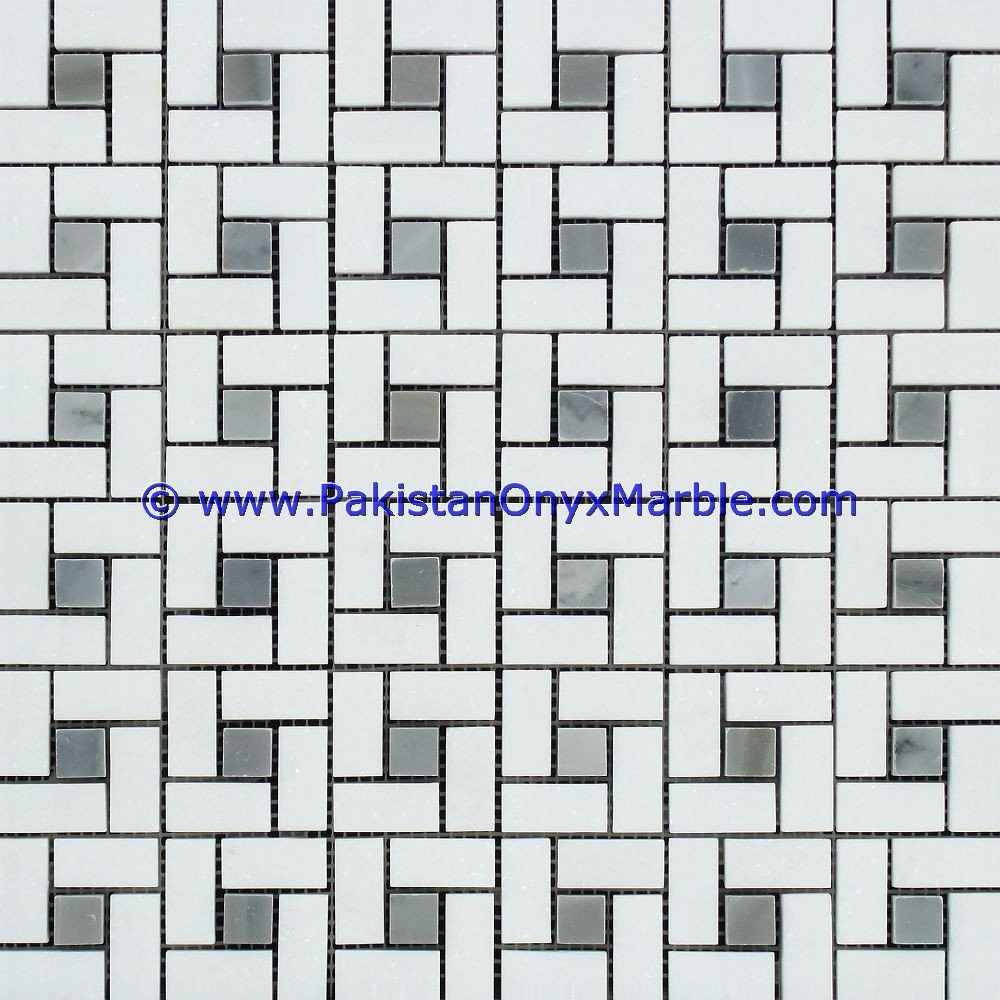 marble mosaic tiles ziarat carrara white Pinwheel-01