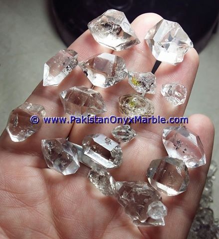herkimer diamond quartz crystals double terminated rare crystal clear natural raw rough aaa grade gemstone from pakistan-19
