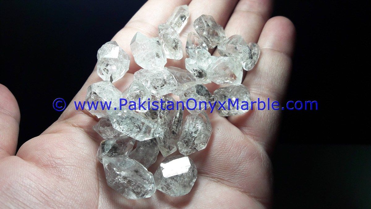 herkimer diamond double terminated quartz crystals 100 natural faceted stone crystal clear quartz gemstones jewelry supply-15