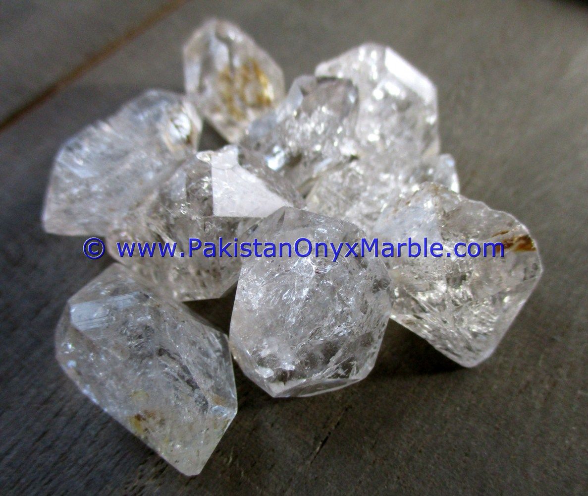 herkimer diamond double terminated quartz crystals 100 natural faceted stone crystal clear quartz gemstones jewelry supply-17