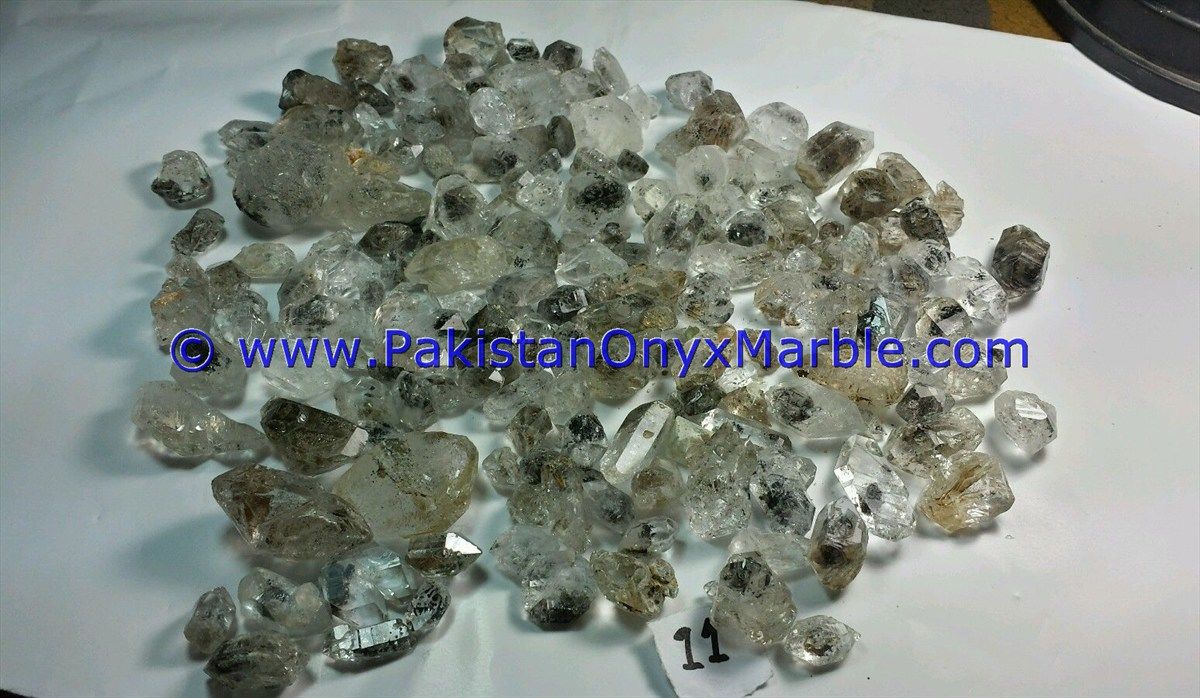 herkimer diamond double terminated quartz crystals 100 natural faceted stone crystal clear quartz gemstones jewelry supply-20