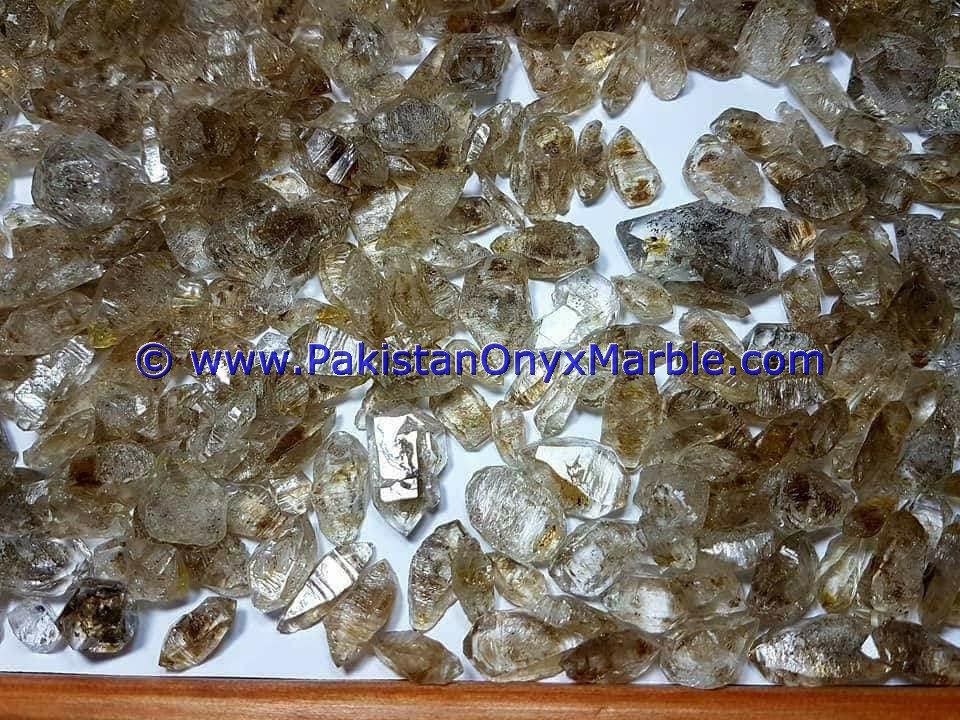 herkimer diamond quartz crystals double terminated rare hydro undamaged fluorescent petroleum gemstone from pakistan-01