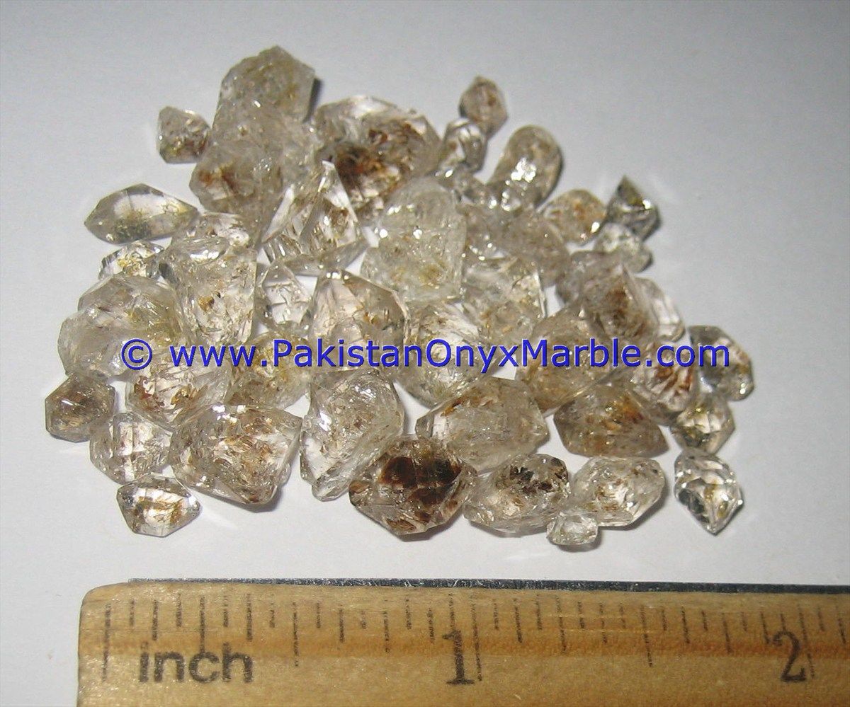 herkimer diamond quartz crystals double terminated rare hydro undamaged fluorescent petroleum gemstone from pakistan-10
