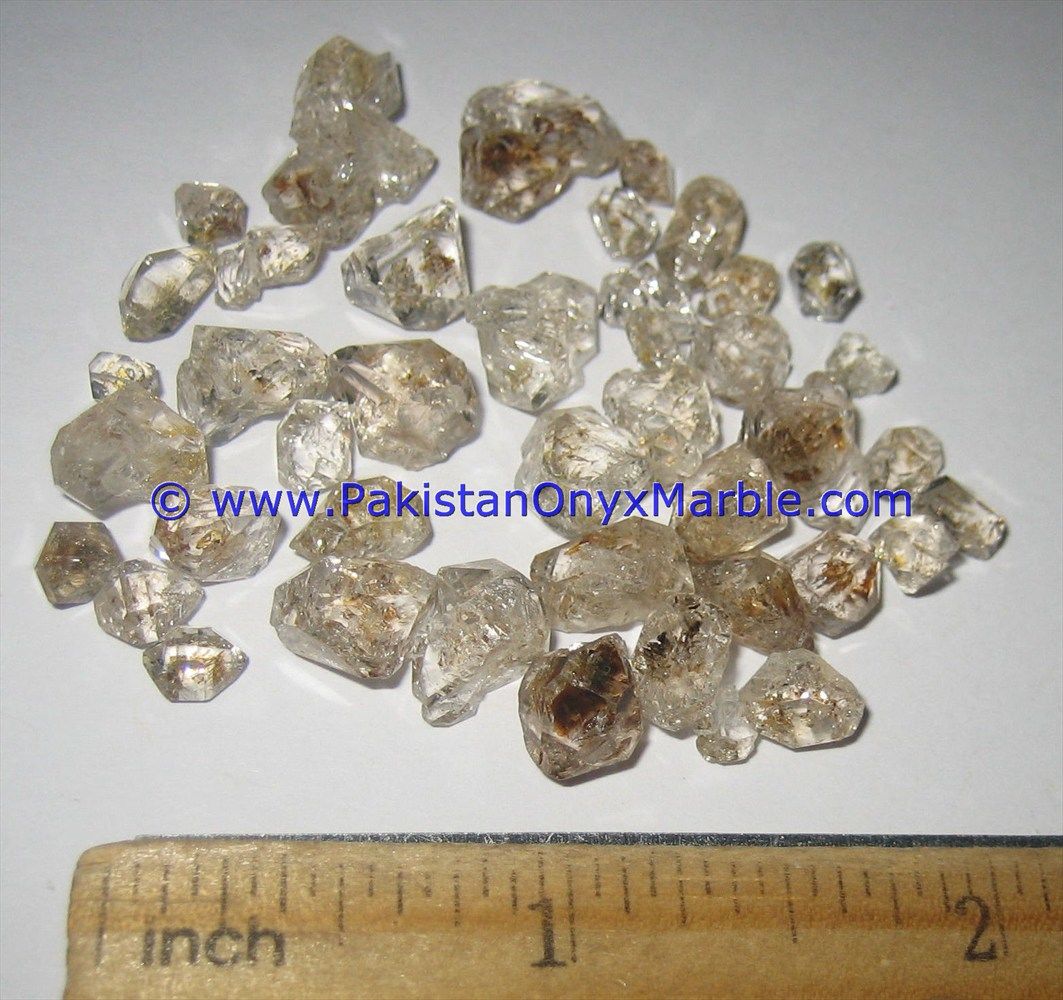 herkimer diamond quartz crystals double terminated rare hydro undamaged fluorescent petroleum gemstone from pakistan-11