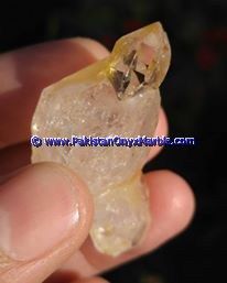 herkimer diamond double terminated crystal quartz calcite matrix specimen rare hydro undamaged fluorescent petroleum mine pakistan-08
