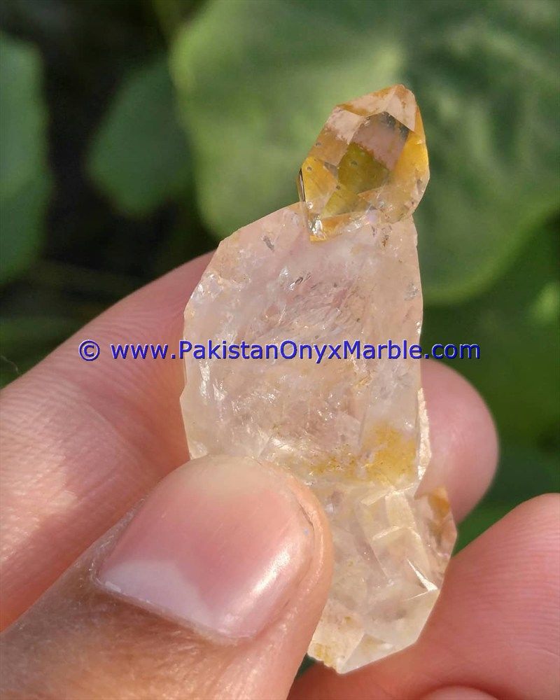 herkimer diamond double terminated crystal quartz calcite matrix specimen rare hydro undamaged fluorescent petroleum mine pakistan-11