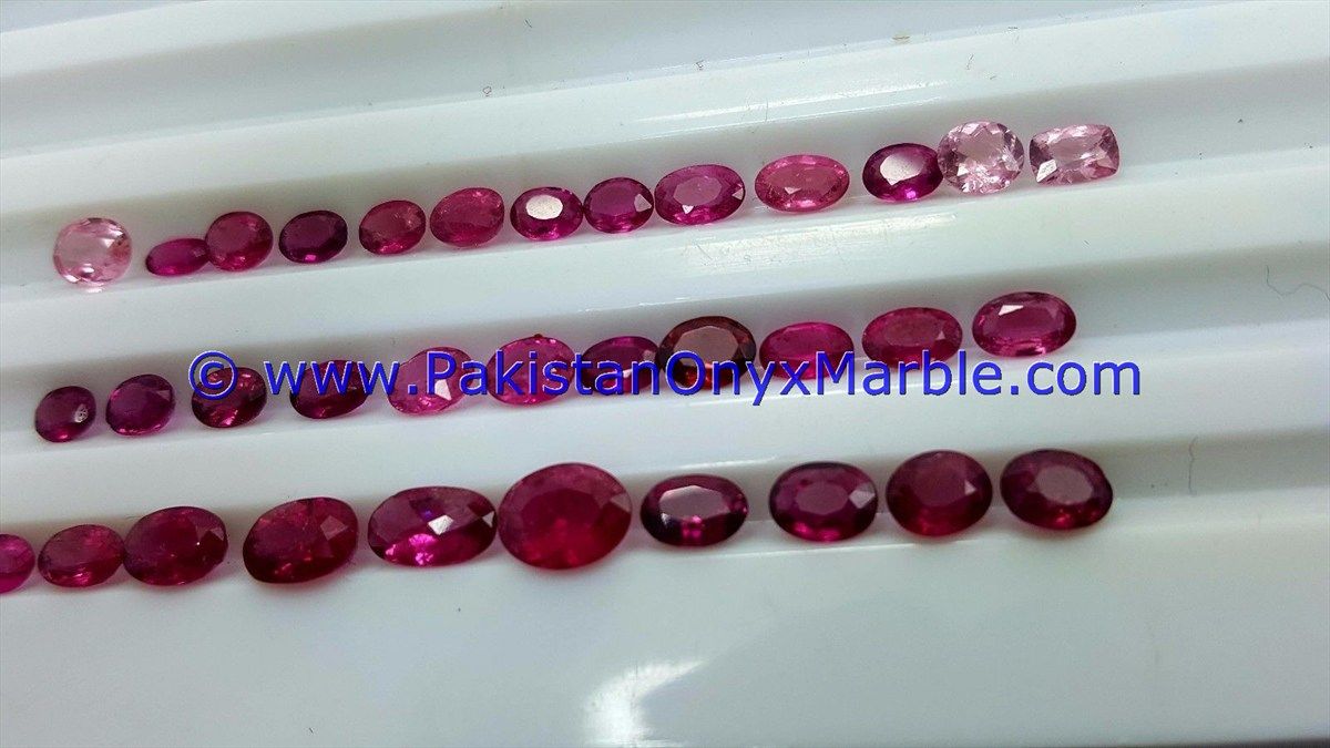 ruby faceted cut stones shapes round oval emerald natural unheated loose stones for jewelry fine quality from hunza Kashmir Pakistan-21