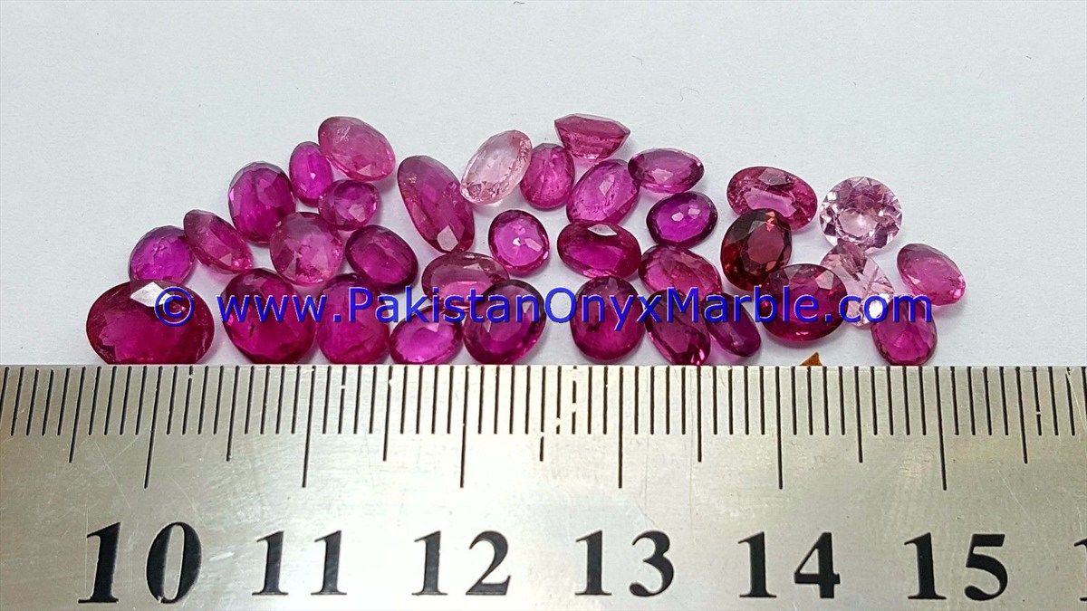 ruby faceted cut stones shapes round oval emerald natural unheated loose stones for jewelry fine quality from hunza Kashmir Pakistan-23