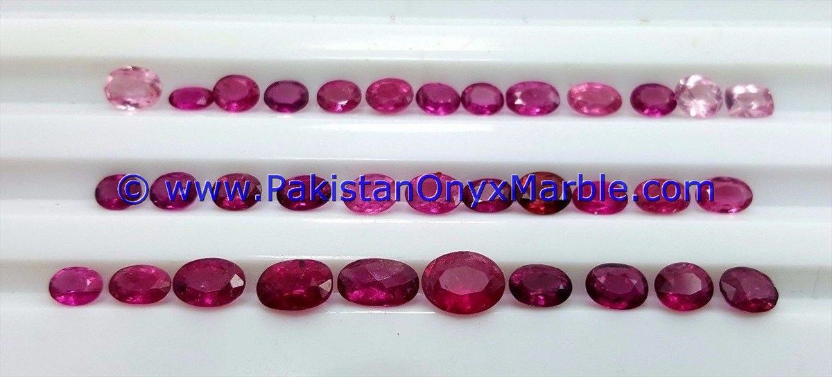 ruby faceted cut stones shapes round oval emerald natural unheated loose stones for jewelry fine quality from hunza Kashmir Pakistan-24