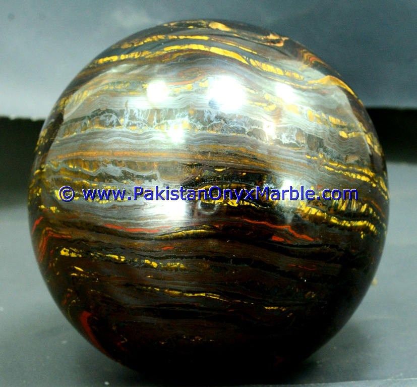 iron tiger eye multi color iron tigers eye sphere balls polished natural stone crystal healing gemstone-11