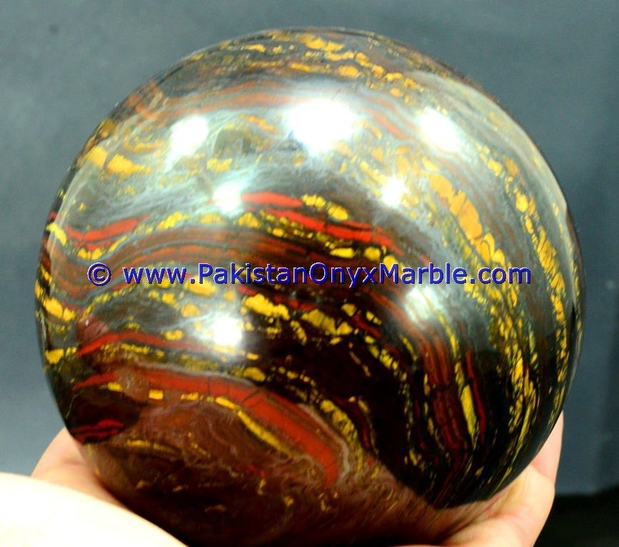 iron tiger eye multi color iron tigers eye sphere balls polished natural stone crystal healing gemstone-12