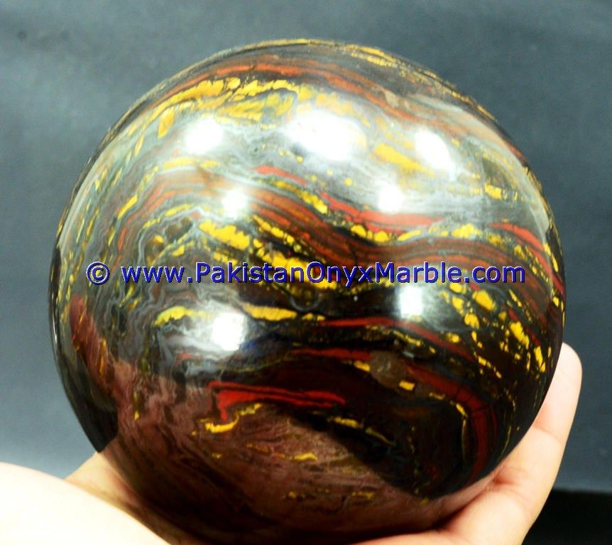 iron tiger eye multi color iron tigers eye sphere balls polished natural stone crystal healing gemstone-13