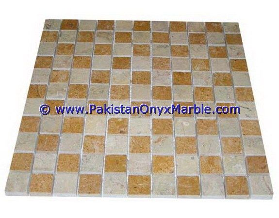 marble mosaic tiles Indus Gold Inca basketweave octagon herringbone pinwheel square-03
