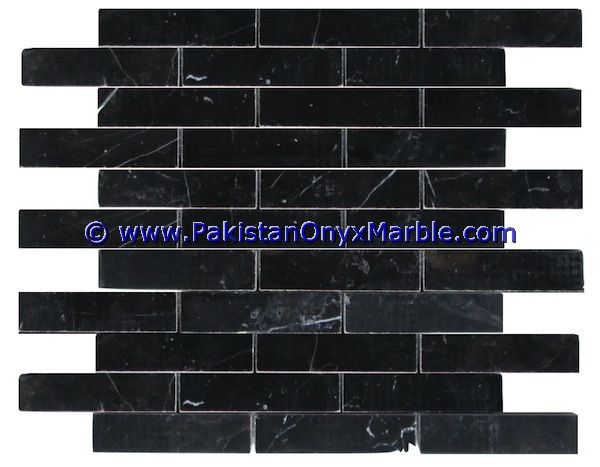 marble mosaic tiles Jet Black basketweave octagon herringbone pinwheel square-01