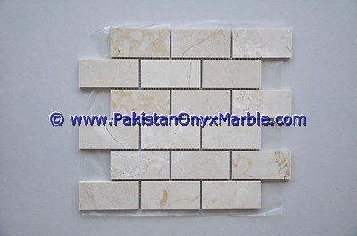 marble mosaic tiles Sahara Beige basketweave octagon herringbone pinwheel square-04