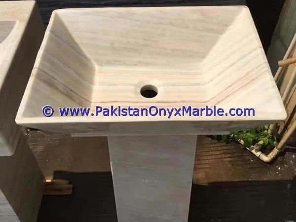 marble pedestals sinks basins handcarved wash basins free standing Teakwood Burmateak marble-01