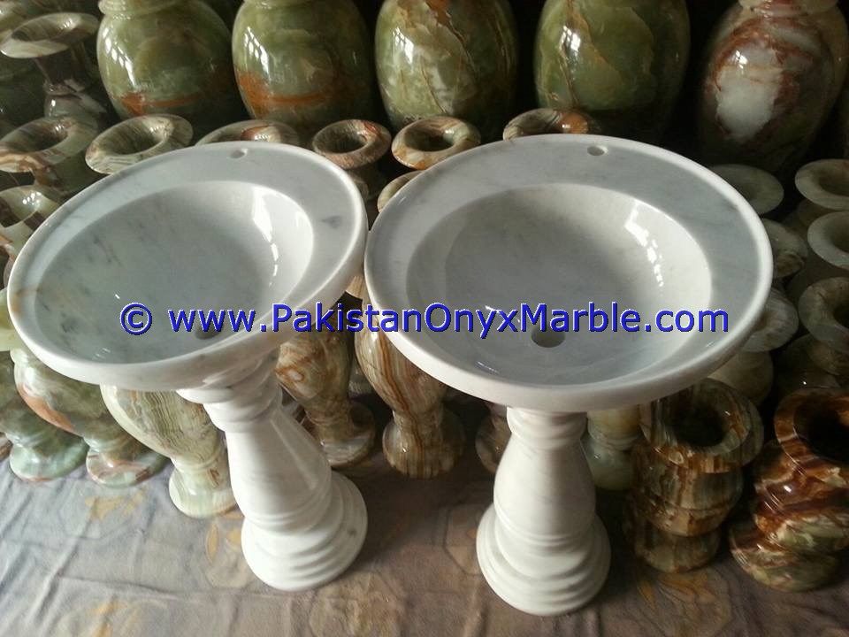 marble pedestals sinks basins handcarved wash basins free standing ziarat white carrara marble-01