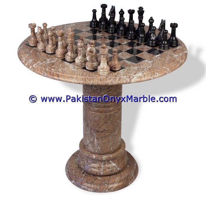 marble tables modern chess table coffee natural stone chess figures-01