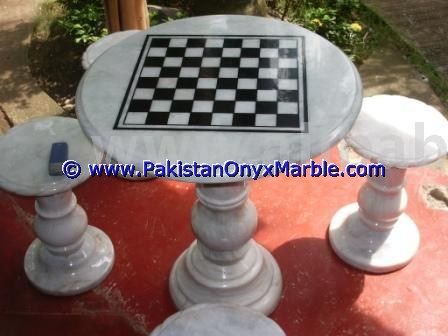 marble tables modern chess table coffee natural stone chess figures-02