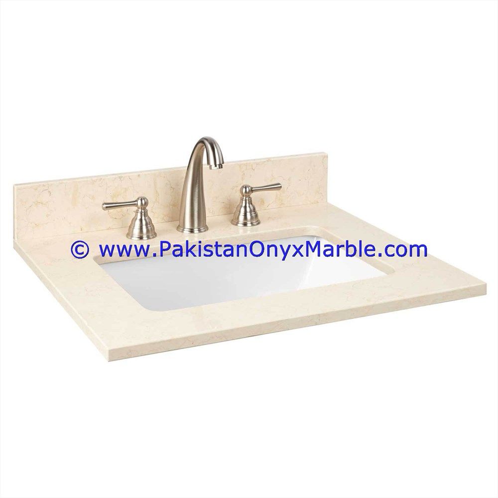 marble vanity top for rectangular square rounds sinks modern design styles decor home bathroom beige marble-01