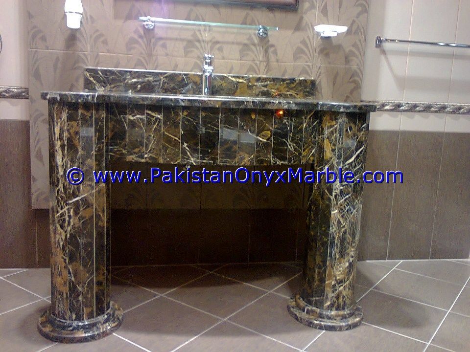 marble vanity top for rectangular square rounds sinks modern design styles decor home bathroom Black and Gold  marble-03