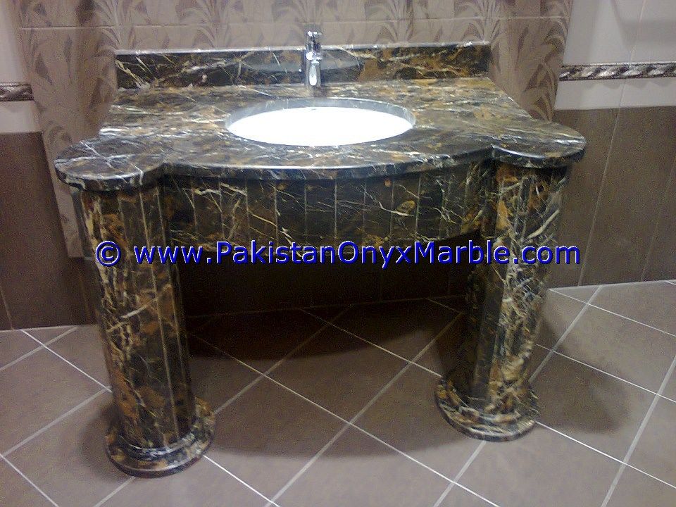 marble vanity top for rectangular square rounds sinks modern design styles decor home bathroom Black and Gold  marble-04