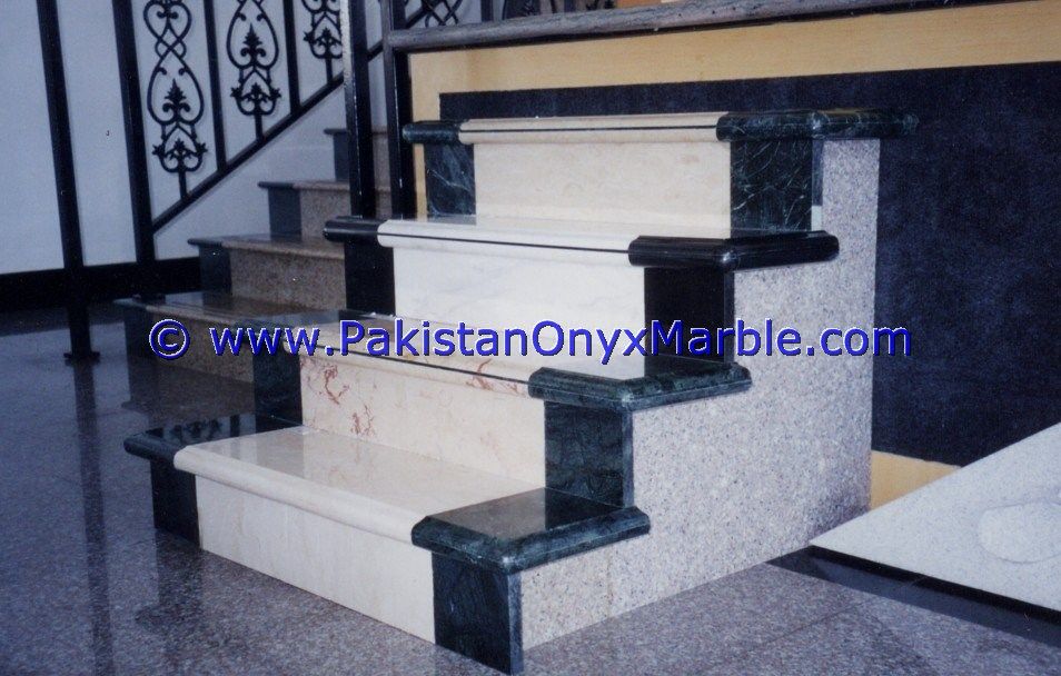 marble stairs steps risers beige marble modern design home office decor natural marble stairs-01