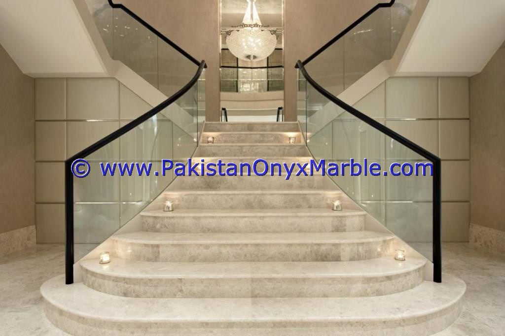 marble stairs steps risers beige marble modern design home office decor natural marble stairs-02