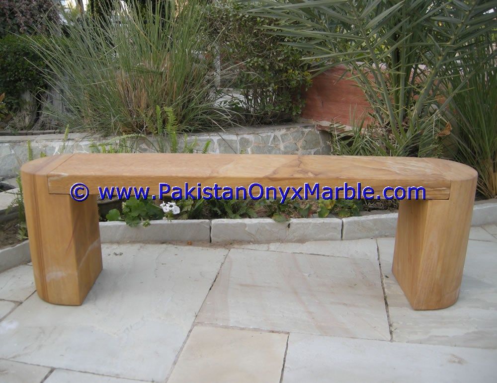 Marble Benches Tables Garden Furniture HandCarved Teakwood Burmateak Marble-03