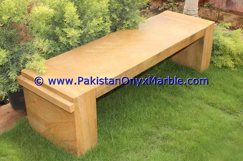Marble Benches Tables Garden Furniture HandCarved Teakwood Burmateak Marble-04